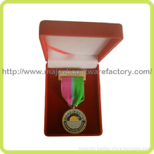 Medallion with Ribbon Packed with Red Velvet Box
